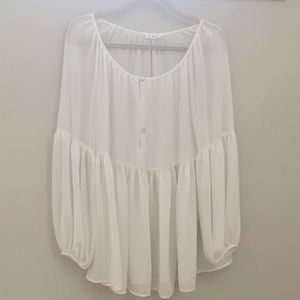 White Sheer Blouse